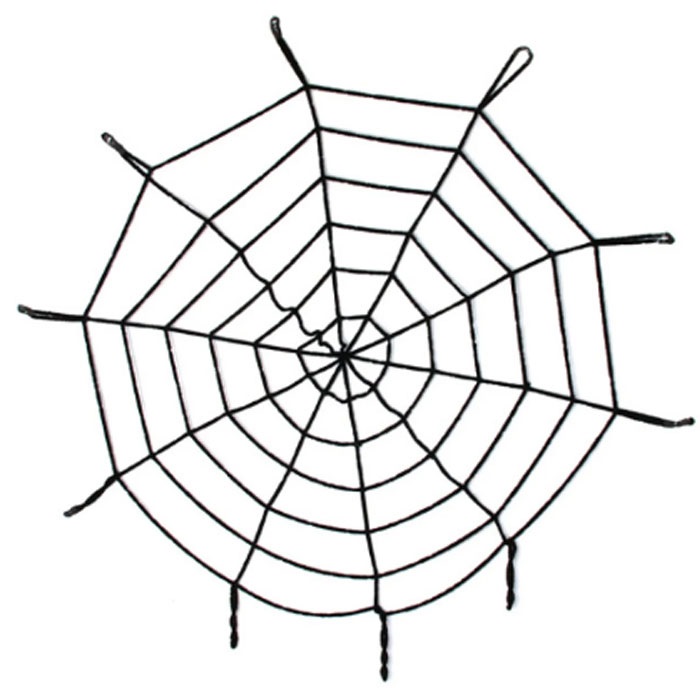 Cadılar Bayramı Siyah Renkli Örümcek Ağ