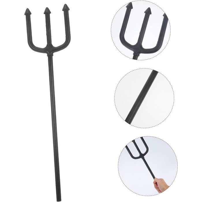 Cadılar Bayramı Siyah Şeytan Çatal