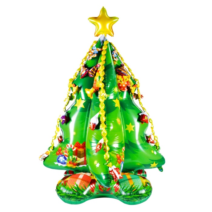 Çam Ağacı Ayaklı Folyo Balon