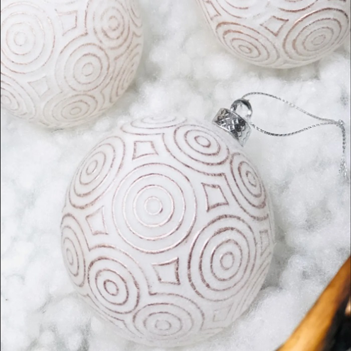 Çam Ağacı Desenli Top Süs