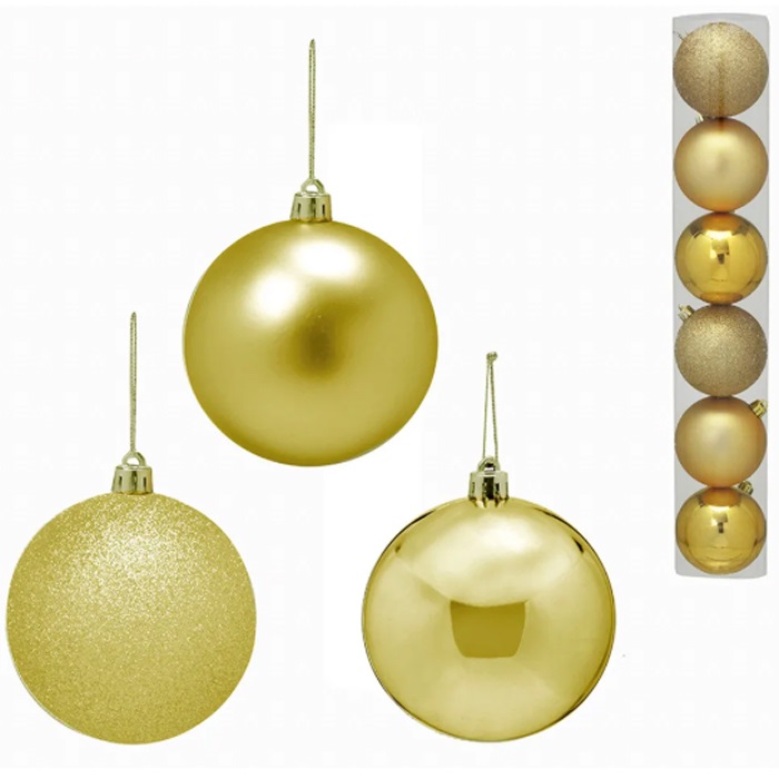 Çam Ağacı 15 CM Gold Top Süs 3 Lü