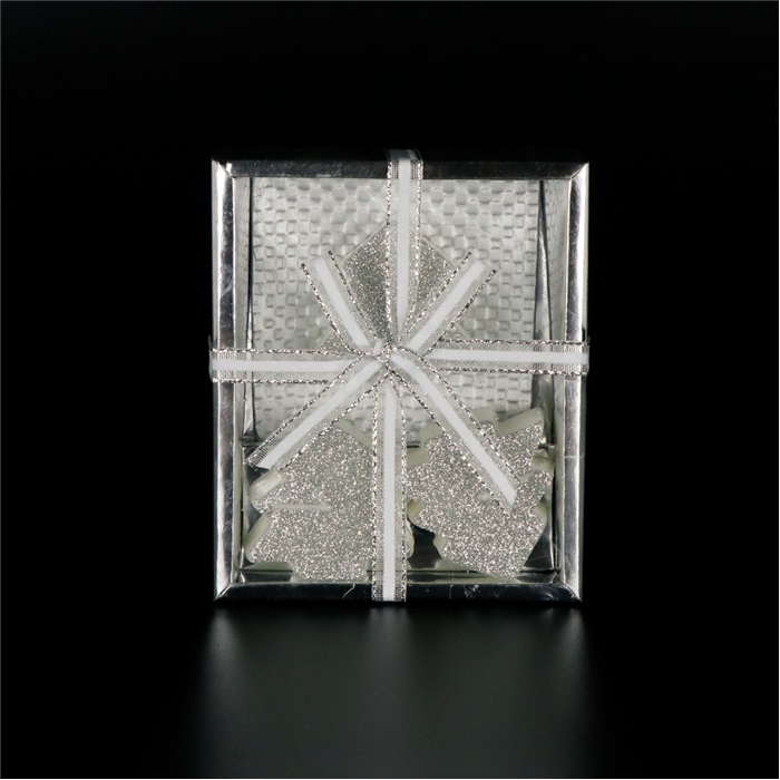 Çam Ağacı Hediyelik Mum Gümüş