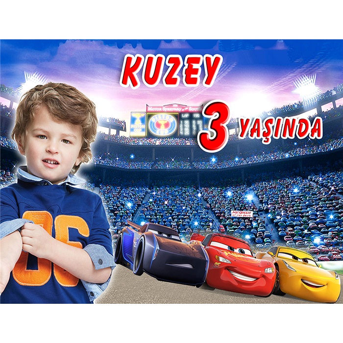 Cars Temalı Kişiye Özel Duvar Panosu