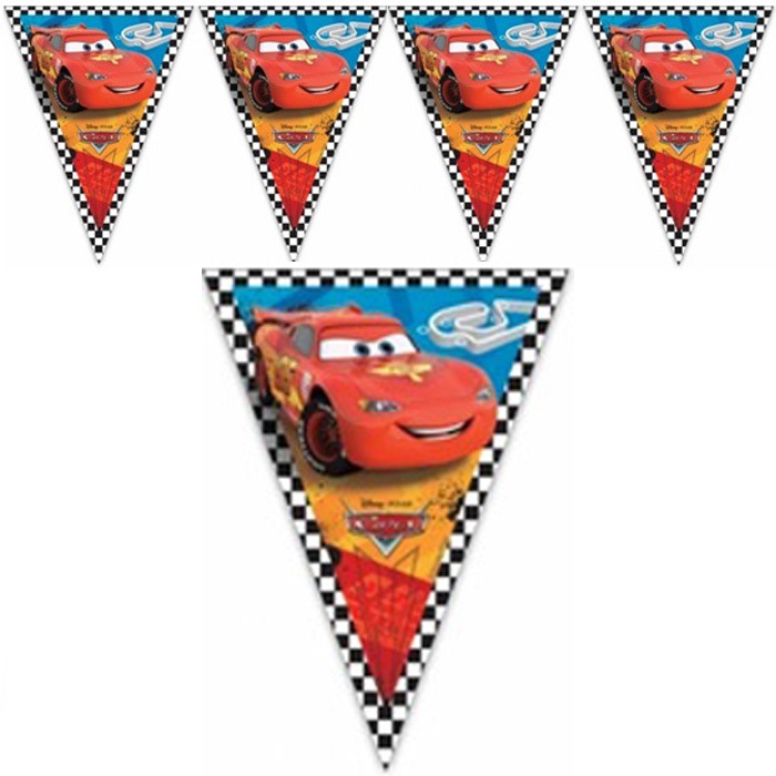 Cars Baskılı Bayrak Flama