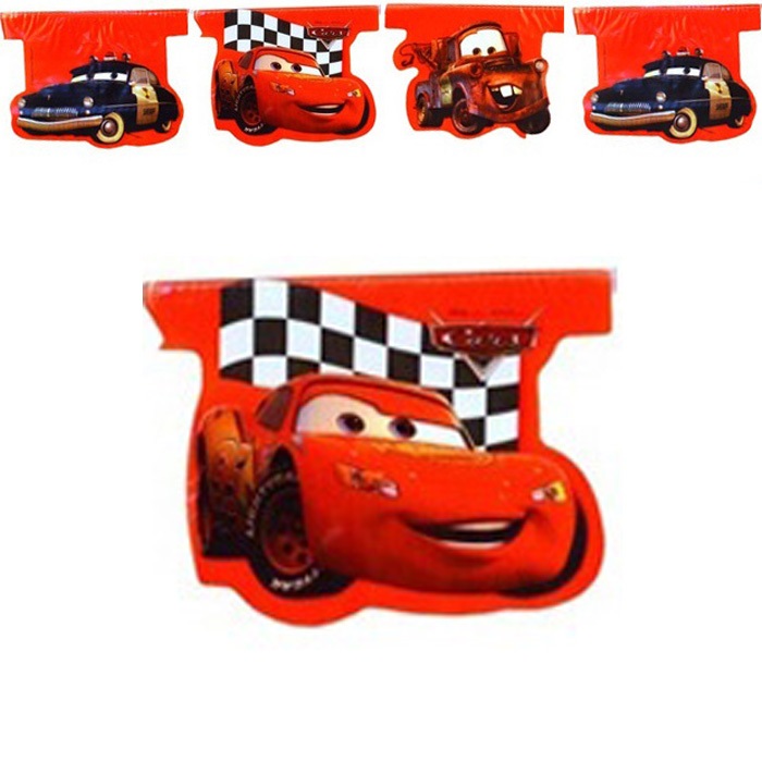 Cars Temalı Bayrak Flama