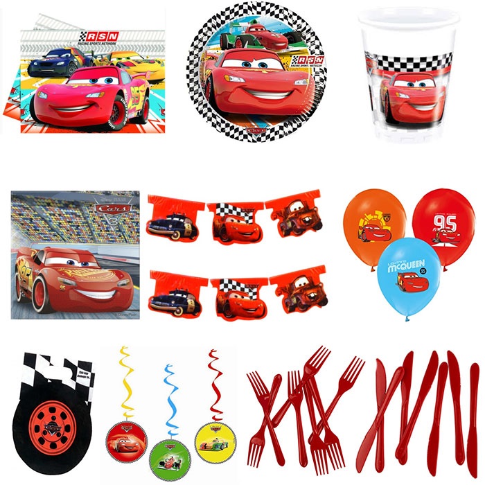 Cars Temali Doğum Günü Parti Seti