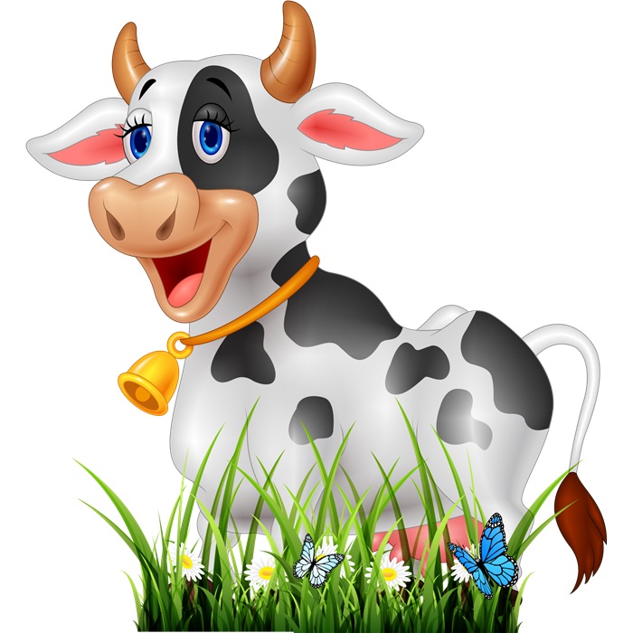 Çiftlik Hayvanları İnek Ayaklı Pano