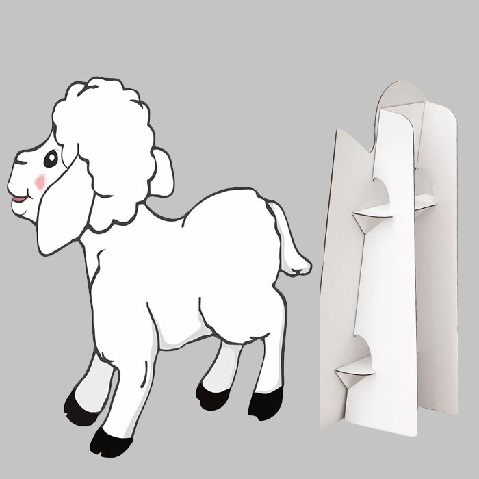 Çiftlik Hayvanları Kuzu Ayaklı Pano