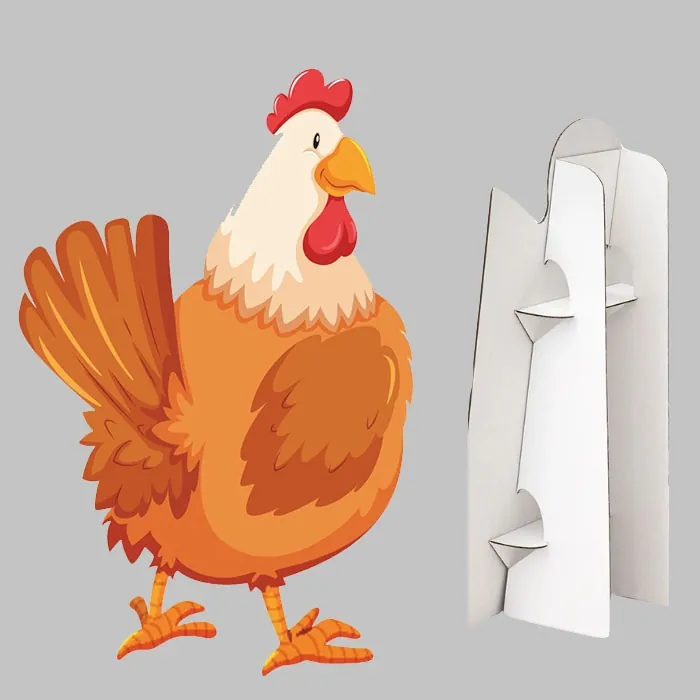 Çiftlik Hayvanları Tavuk Ayaklı Pano