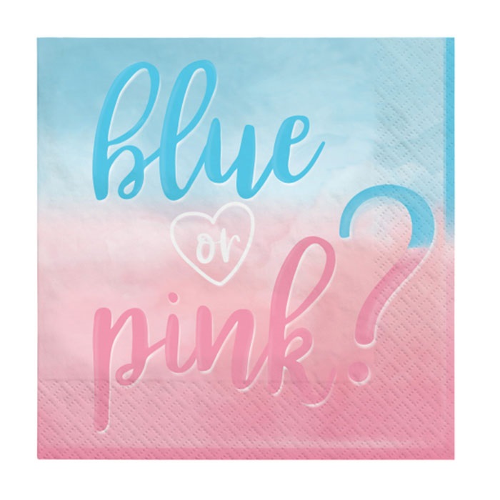 Amscan Cinsiyet Belirleme Partisi Kağıt Peçete