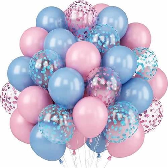 Cinsiyet Partisi Konfetili Uçan Balon