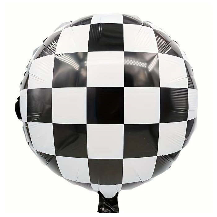 Damalı Yuvarlak Folyo Balon