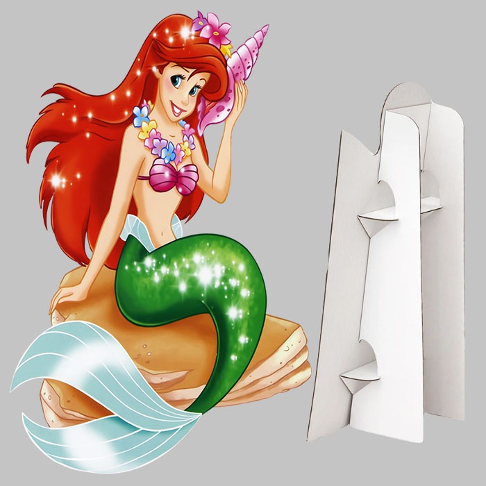 Deniz Kızı Ariel Dekor Ayaklı Pano