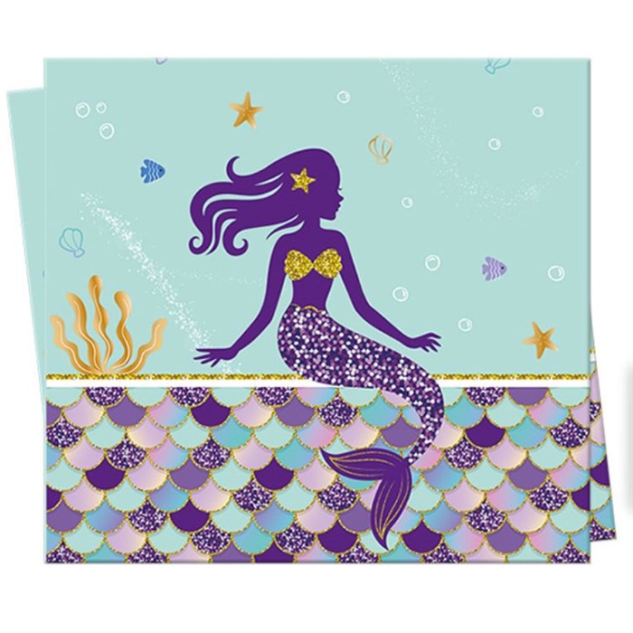 Deniz Kızı Temalı Masa Örtüsü