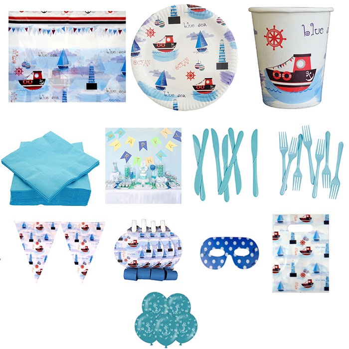 Denizci Doğum Günü Parti Seti Süper