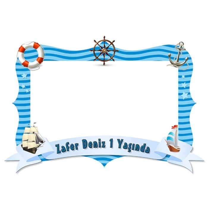 Denizci Kişiye Özel Fotoğrafı Çerçevesi