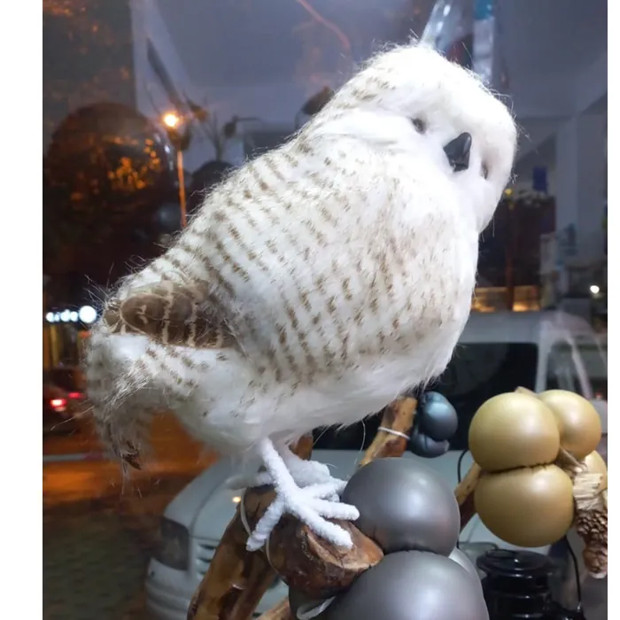Desenli Baykuş Dekoratif Süs