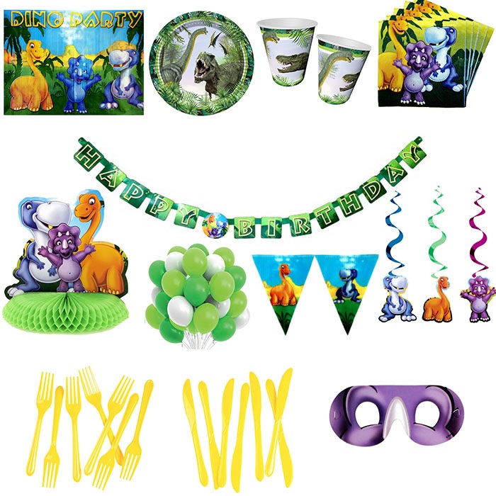 Dinozor Doğum Günü Parti Seti 16 Kişilik