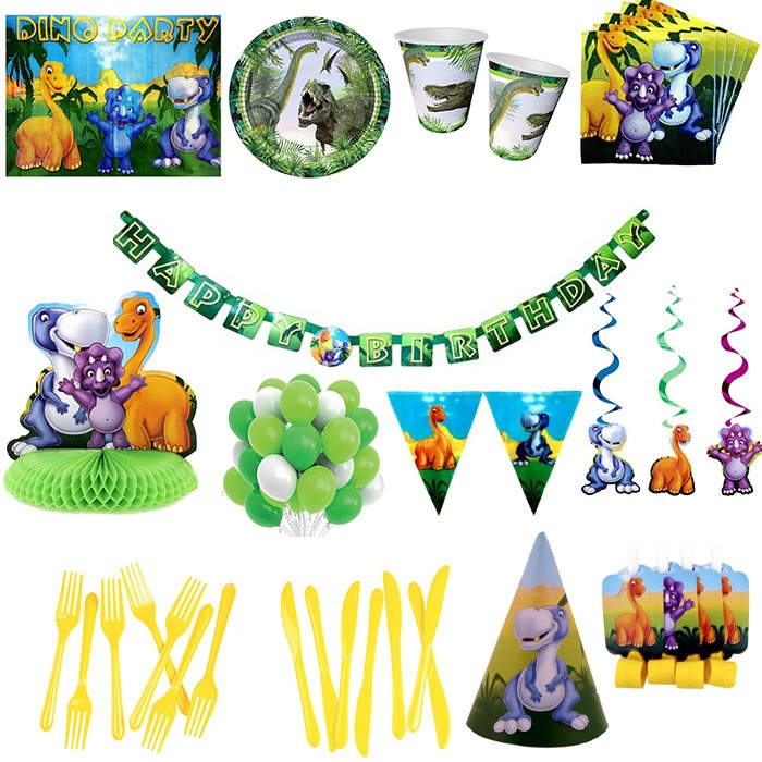 Dinozor Doğum Günü Parti Seti 24 Kişilik