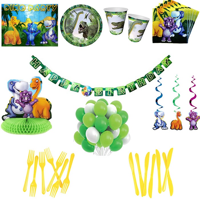 Dinozor Doğum Günü Parti Seti 8 Kişilik
