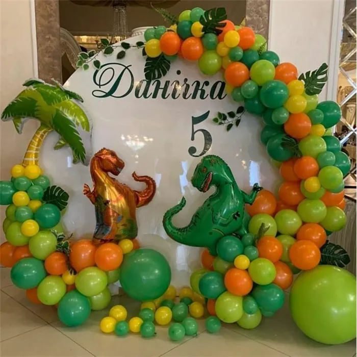 Dinozor Konseptli Balon Dekorasyon