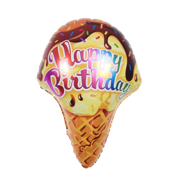 Dondurmalı Happy Birthday Folyo Balon
