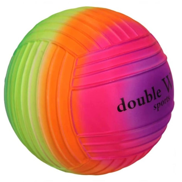 Double W Sports Gökkuşağı Tırtıklı Pvc Top