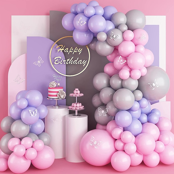 Duman Renkli Zincir Balon Seti