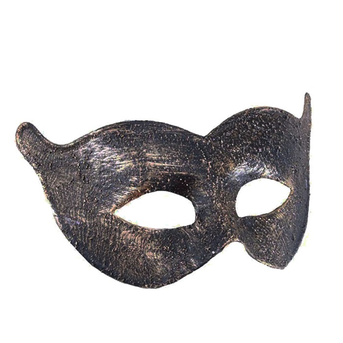 Eskitme Siyah Renk Sıvama Desenli Kedi Maske