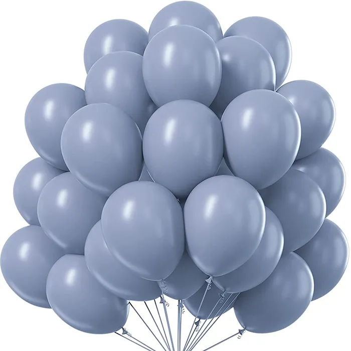 Fırtına Mavisi Renkli Pastel Balon