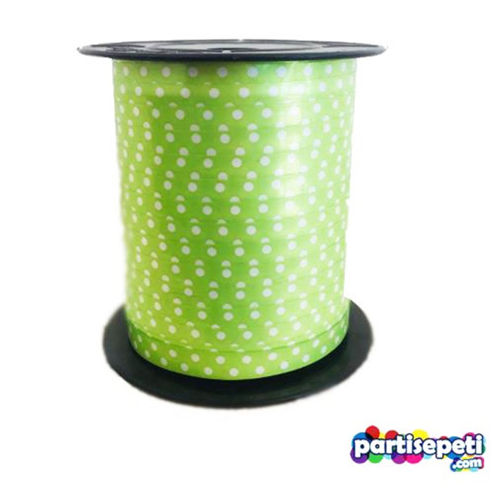 Fıstık Yeşili Puanlı Rafya