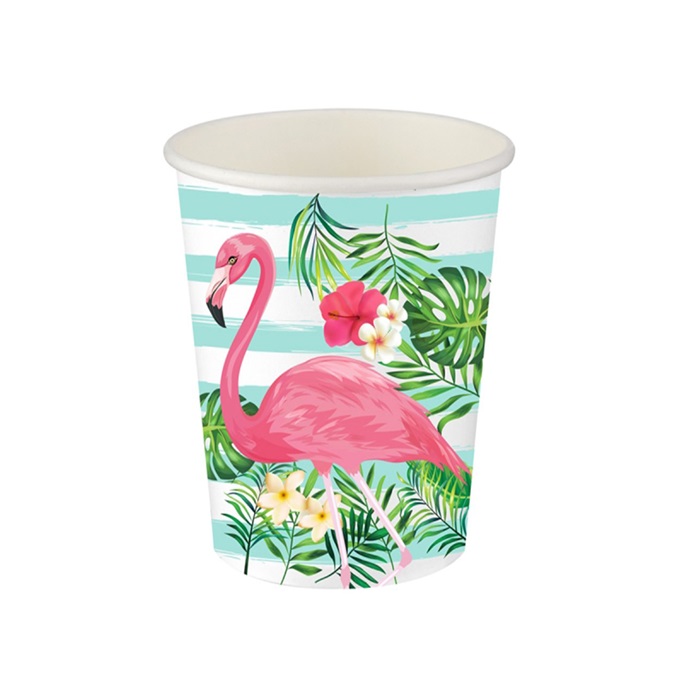 Flamingo Temalı Karton Bardak