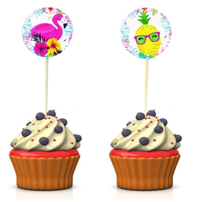 Flamingo Temalı Kürdan Süs