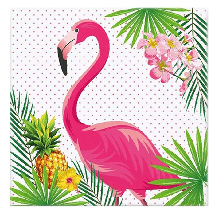 Flamingo Temalı Kağıt Peçete