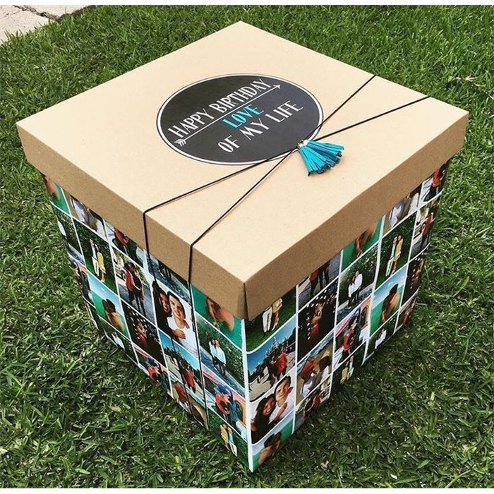 Fotoğraf Baskılı Uçan Balon Sürpriz Kutusu