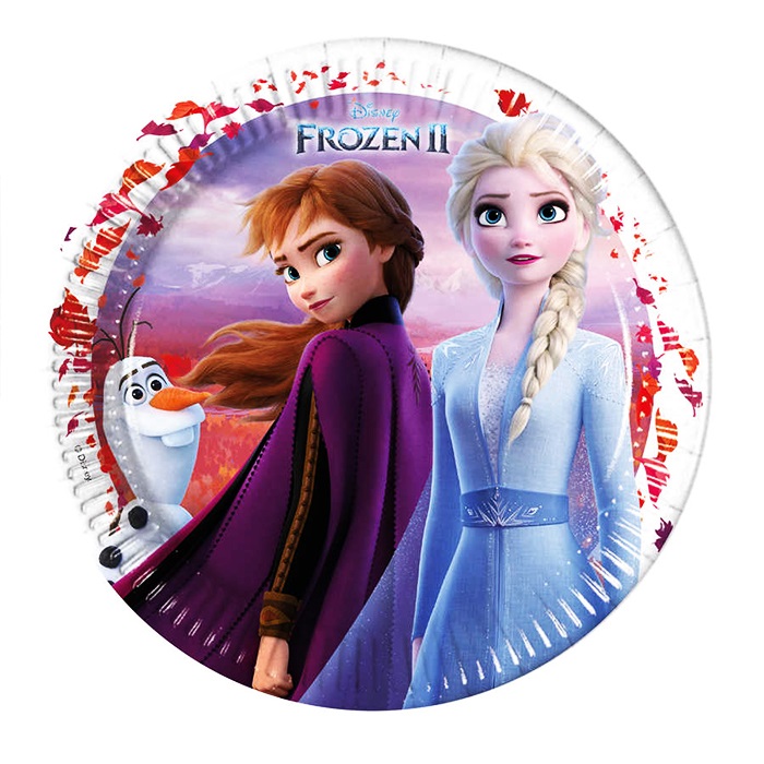 Frozen 2 Temalı Karton Tabak
