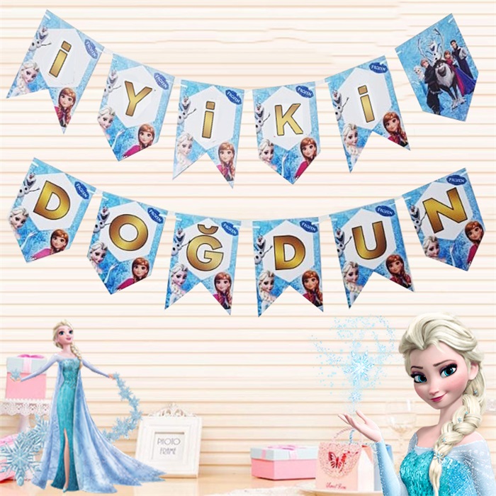 Frozen İyi Ki Doğdun Banner