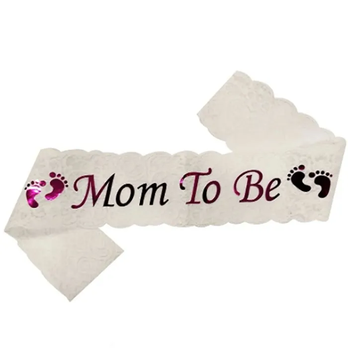 Fuşya Dantelli Mom To Be Kuşak