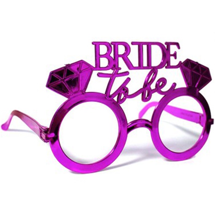 Fuşya Renkli Bride To Be Parti Gözlüğü