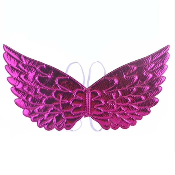 Fuşya Renkli Parlak Melek Kanadı