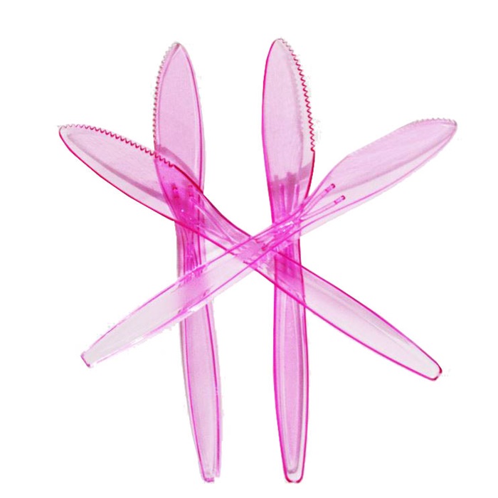 Fuşya Şeffaf Bıçak