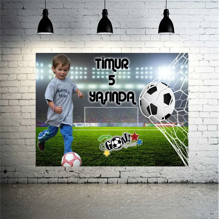 Futbol Temalı Kişiye Özel  Afiş