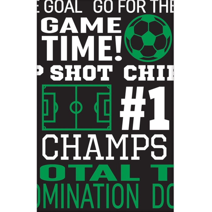 Amscan Futbol Temalı Plastik Masa Örtüsü