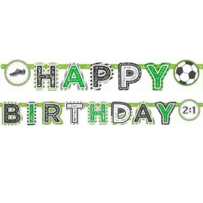 Amscan Futbol Topu Happy Birthday Yazı