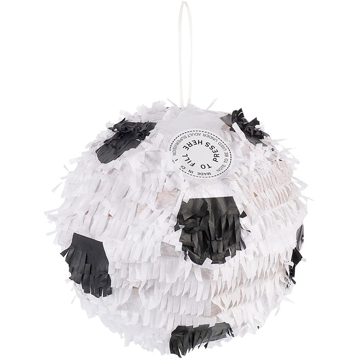 Siyah Beyaz Renkli Futbol Topu Pinyata