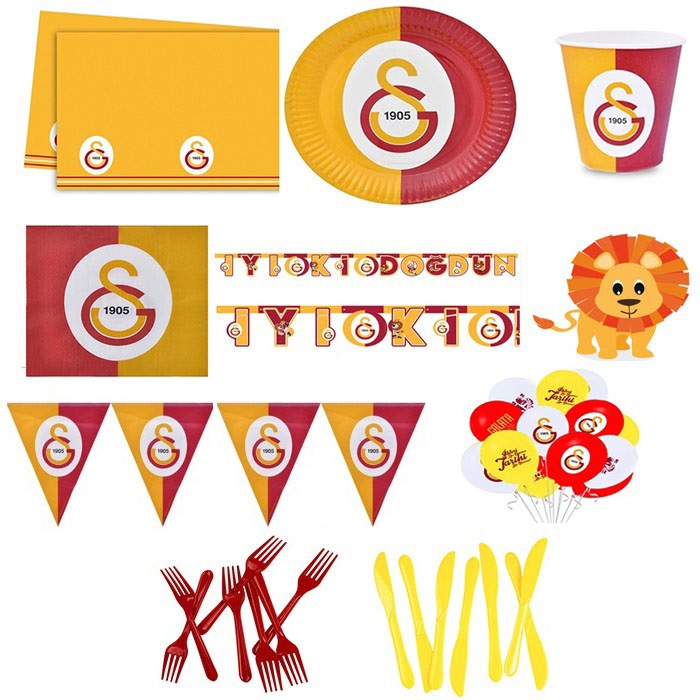 Galatasaray Doğum Günü Parti Seti 16 Kişilik