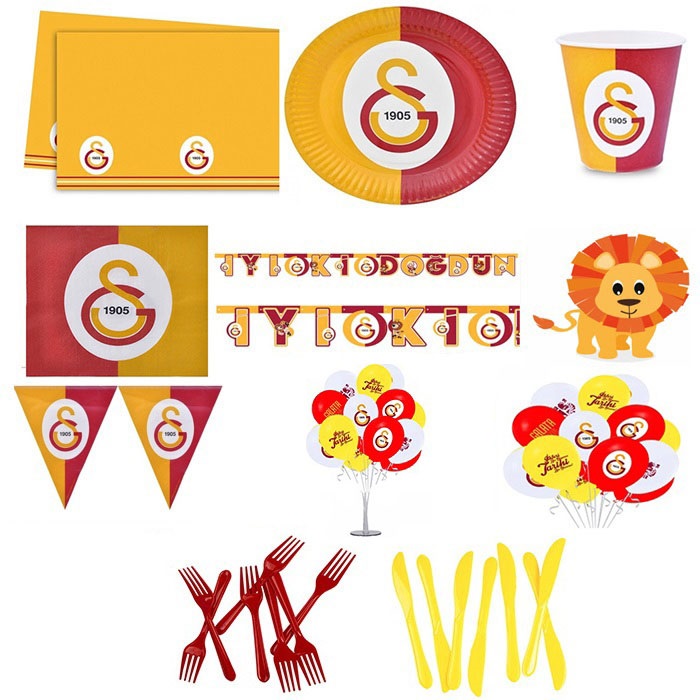 Galatasaray Doğum Günü Parti Seti 24 Kişilik