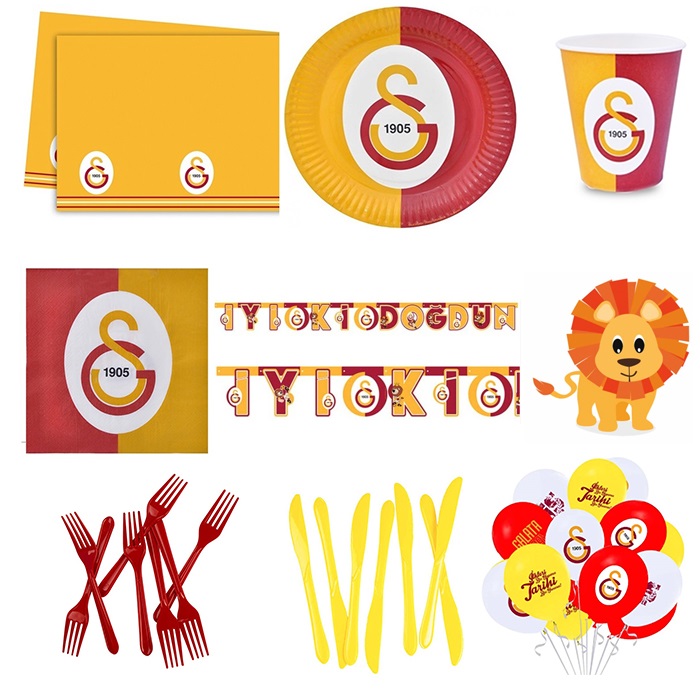 Galatasaray Doğum Günü Parti Seti 8 Kişilik