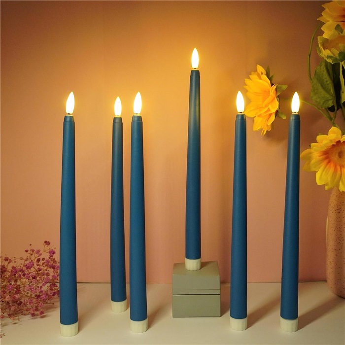 Gece Mavisi Şamdan Mum