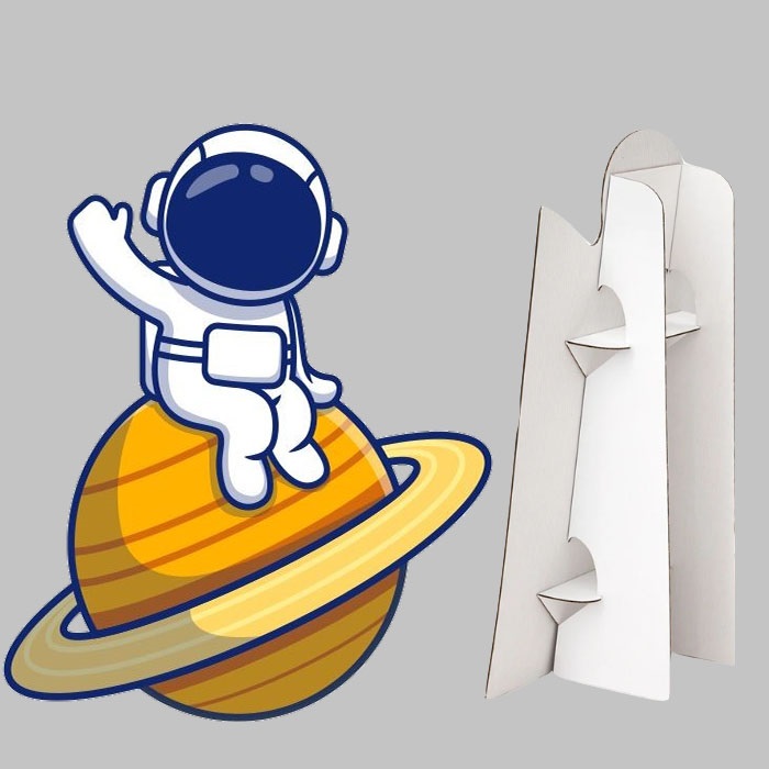 Gezegen Ve Astronot Ayaklı Pano